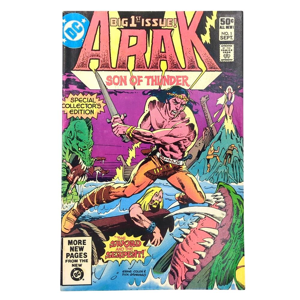 Arak Son of Thunder #1 DC Comics 1981 Big 1st Issue 1981 Bronze Age VF